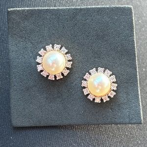 Pearl Diamond earrings
